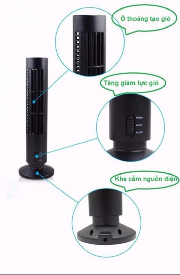 QUẠT THÁP NGUỒN USB TOWER FAN