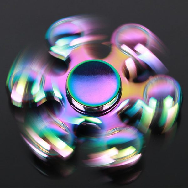 Con quay 6 cánh đa sắc Autism Hand Spinner