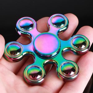 Con quay 6 cánh đa sắc Autism Hand Spinner