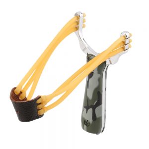 Ná săn cao su hợp kim thép thân ốp gỗ Sling Shot