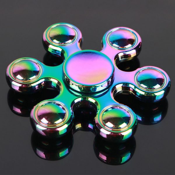 Con quay 6 cánh đa sắc Autism Hand Spinner