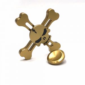 Con quay 4 cánh đầu lâu Hand Spinner Skull
