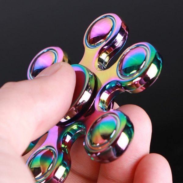 Con quay 6 cánh đa sắc Autism Hand Spinner