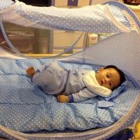 Nệm mùng ngủ chống muỗi cho bé Happy Baby