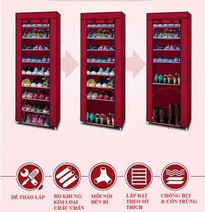 Tủ vải 6 tầng đa năng 120 x 110 x 30 cm