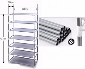 Tủ vải 6 tầng đa năng 120 x 110 x 30 cm