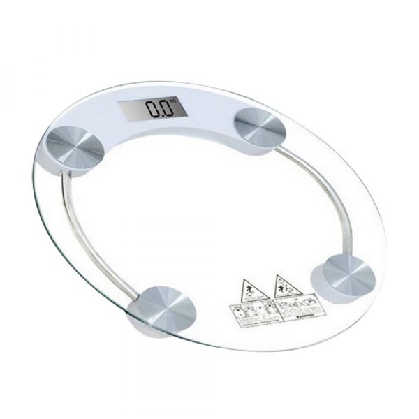 Cân điện tử mặt kính cường lực tròn Electronic Scale 180 kg