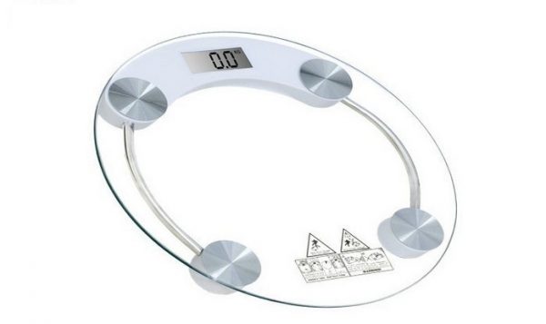 Cân điện tử mặt kính cường lực tròn Electronic Scale 180 kg