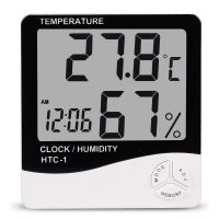 Đồng hồ LCD để bàn đo độ ẩm nhiệt độ phòng