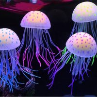 Sứa dạ quang phát sáng trang trí bể cá jellyfish glowing 6 cm