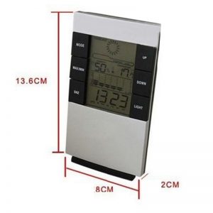 Đồng hồ LCD để bàn đo độ ẩm nhiệt độ phòng có đèn led