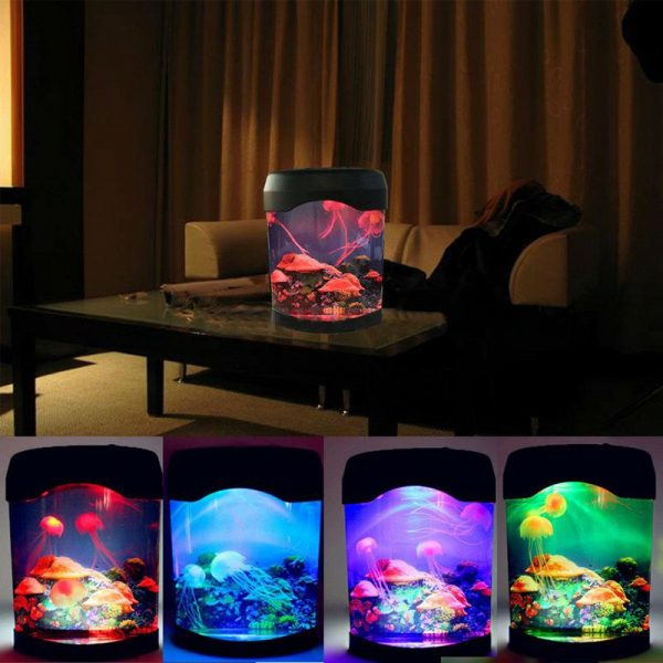 Hồ sứa nhân tạo để bàn desktop aquarium jellyfish clownfish