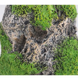 Đá nhân tạo phủ rêu xanh trang trí bể cá stone moss aquarium độc đáo