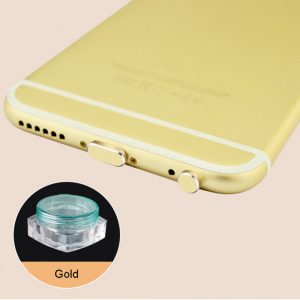 2 nút aluminum chống bụi tai nghe và cổng sạc iphone lightning