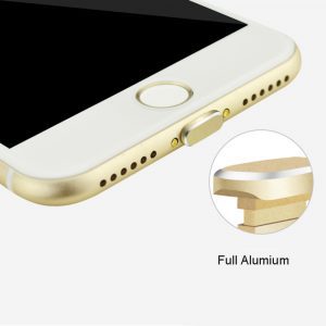 2 nút aluminum chống bụi tai nghe và cổng sạc iphone lightning