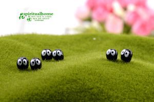 Black briquettes Totoro PHỤ KIỆN TRANG TRÍ TIỂU CẢNH TERRARIUM