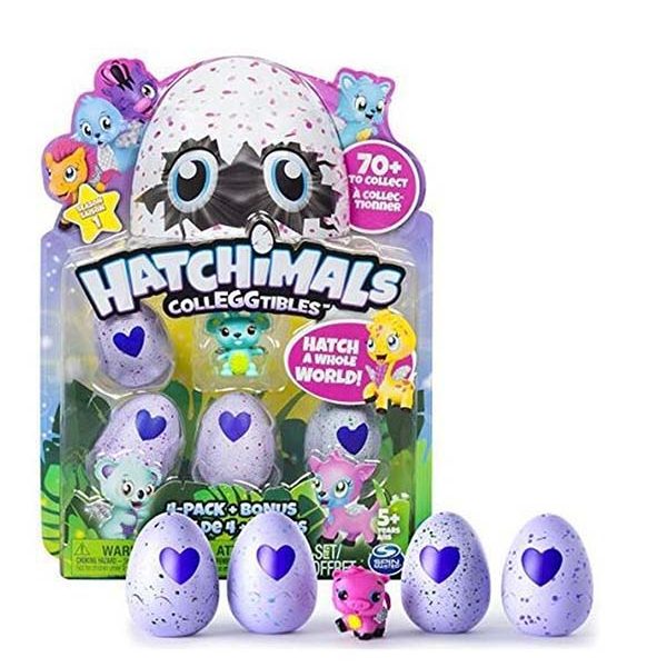 4 quả trứng hatchimal cảm ứng siêu dễ thương