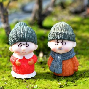 Ông bà anh siêu dễ thương mini phụ kiện trang trí tiểu cảnh terrarium v3