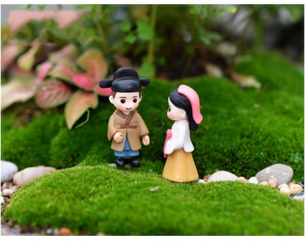 Cô dâu chú rể kpop hàn quốc mini phụ kiện trang trí tiểu cảnh terrarium