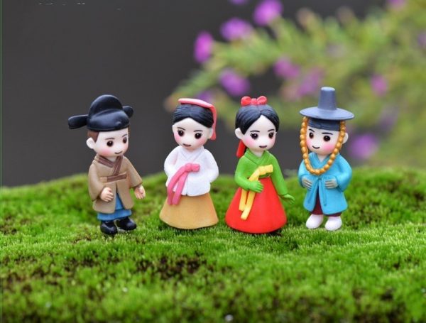 Cô dâu chú rể kpop hàn quốc mini phụ kiện trang trí tiểu cảnh terrarium