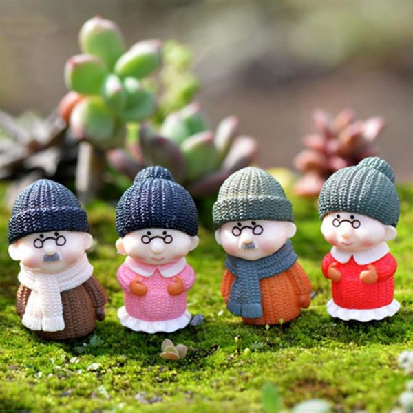 Ông bà anh siêu dễ thương mini phụ kiện trang trí tiểu cảnh terrarium v3