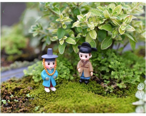 Cô dâu chú rể kpop hàn quốc mini phụ kiện trang trí tiểu cảnh terrarium
