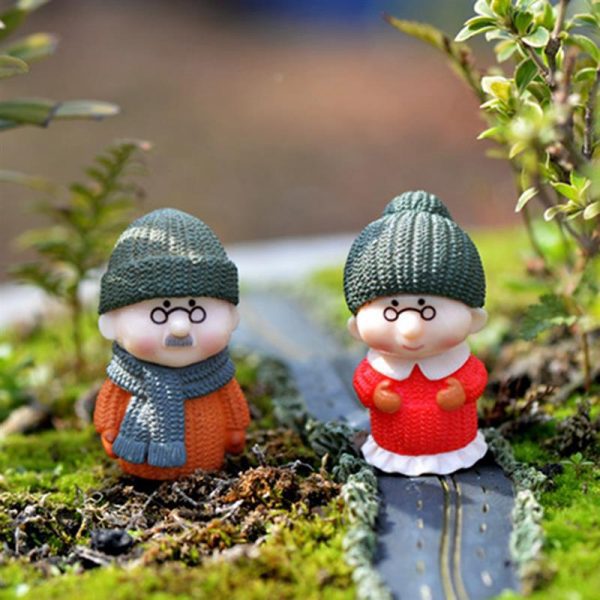 Ông bà anh siêu dễ thương mini phụ kiện trang trí tiểu cảnh terrarium v3