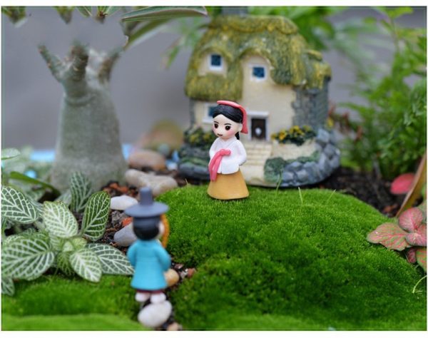 Cô dâu chú rể kpop hàn quốc mini phụ kiện trang trí tiểu cảnh terrarium