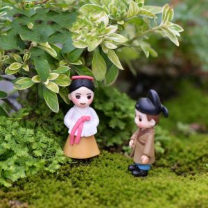 Cô dâu chú rể kpop hàn quốc mini phụ kiện trang trí tiểu cảnh terrarium
