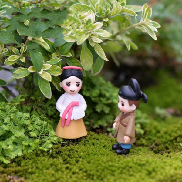 Cô dâu chú rể kpop hàn quốc mini phụ kiện trang trí tiểu cảnh terrarium