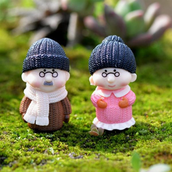Ông bà anh siêu dễ thương mini phụ kiện trang trí tiểu cảnh terrarium v3