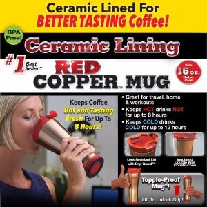 Bình giữ nhiệt nóng lạnh cao cấp Red copper Mug