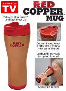 Bình giữ nhiệt nóng lạnh cao cấp Red copper Mug