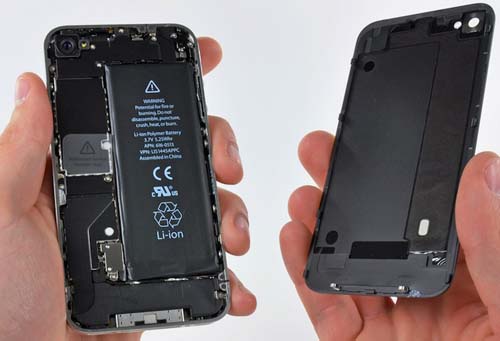 Nắp lưng đen cho iPhone iPhone 4 hoặc 4s