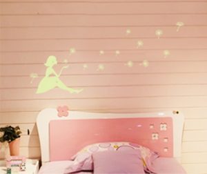 Bộ decal bồ công anh dạ quang phát sáng dán tường trần nhà