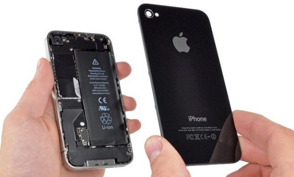 Nắp lưng đen cho iPhone iPhone 4 hoặc 4s