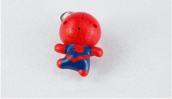 Móc khóa mô hình NGười nhện Marvel Spider Man đèn led có âm thanh