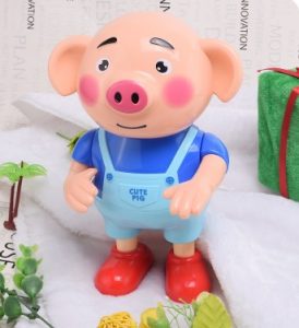 Heo con dễ thương ca hát nhảy múa vui nhộn có đèn led