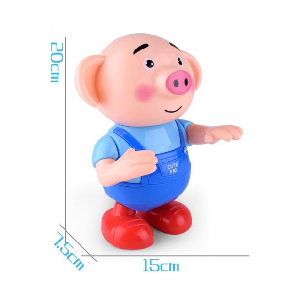 Heo con dễ thương ca hát nhảy múa vui nhộn có đèn led