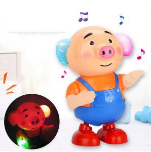 Heo con dễ thương ca hát nhảy múa vui nhộn có đèn led