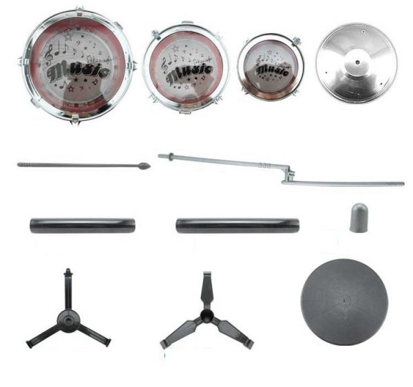 Bộ 5 Trống Sôi Động Kèm ghế ngồi Cho Bé Yêu