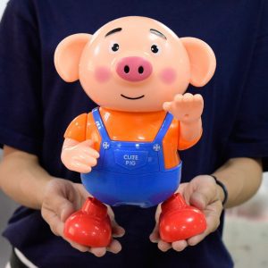 Heo con dễ thương ca hát nhảy múa vui nhộn có đèn led
