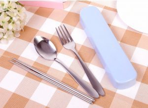Bộ MUỖNG ĐŨA NĨA inox cá nhân tiện dụng du lịch phong cách