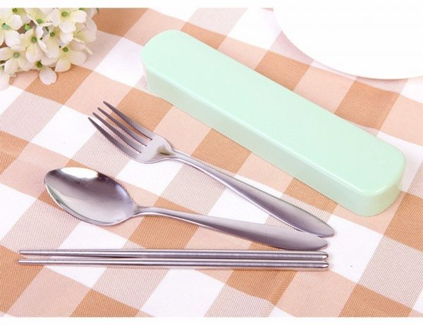 Bộ MUỖNG ĐŨA NĨA inox cá nhân tiện dụng du lịch phong cách