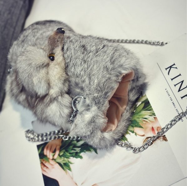 Túi xách cầm tay lông thỏ thời trang sang trọng đẳng cấp Luxury Bags