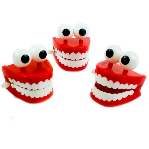 Đồ chơi hàm răng kinh dị VẶN CÓT Halloween Teeth WIND-UP