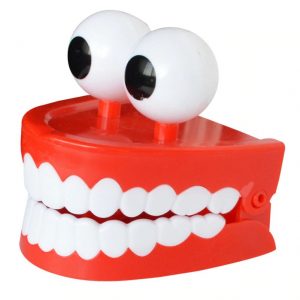 Đồ chơi hàm răng kinh dị VẶN CÓT Halloween Teeth WIND-UP