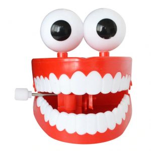 Đồ chơi hàm răng kinh dị VẶN CÓT Halloween Teeth WIND-UP
