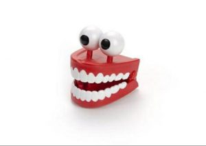 Đồ chơi hàm răng kinh dị VẶN CÓT Halloween Teeth WIND-UP