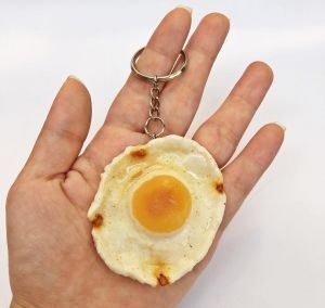 Móc khóa đồ ăn trứng ốp la